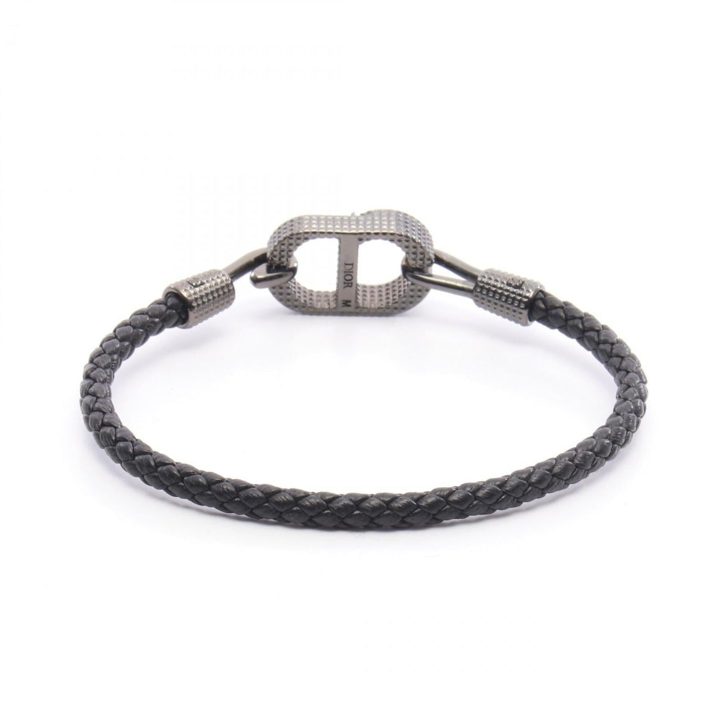 Dior B2901HOMLE801M Leather Stainless Steel Bracelet