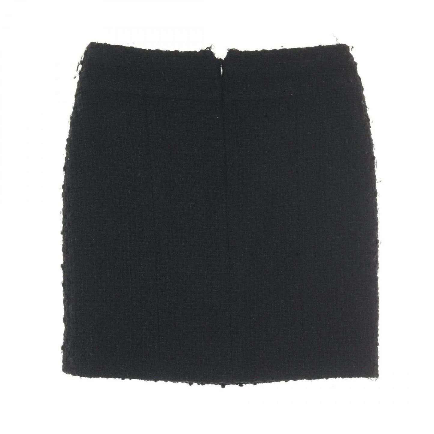 Chanel Coco Mark Button Wool Blend Skirt