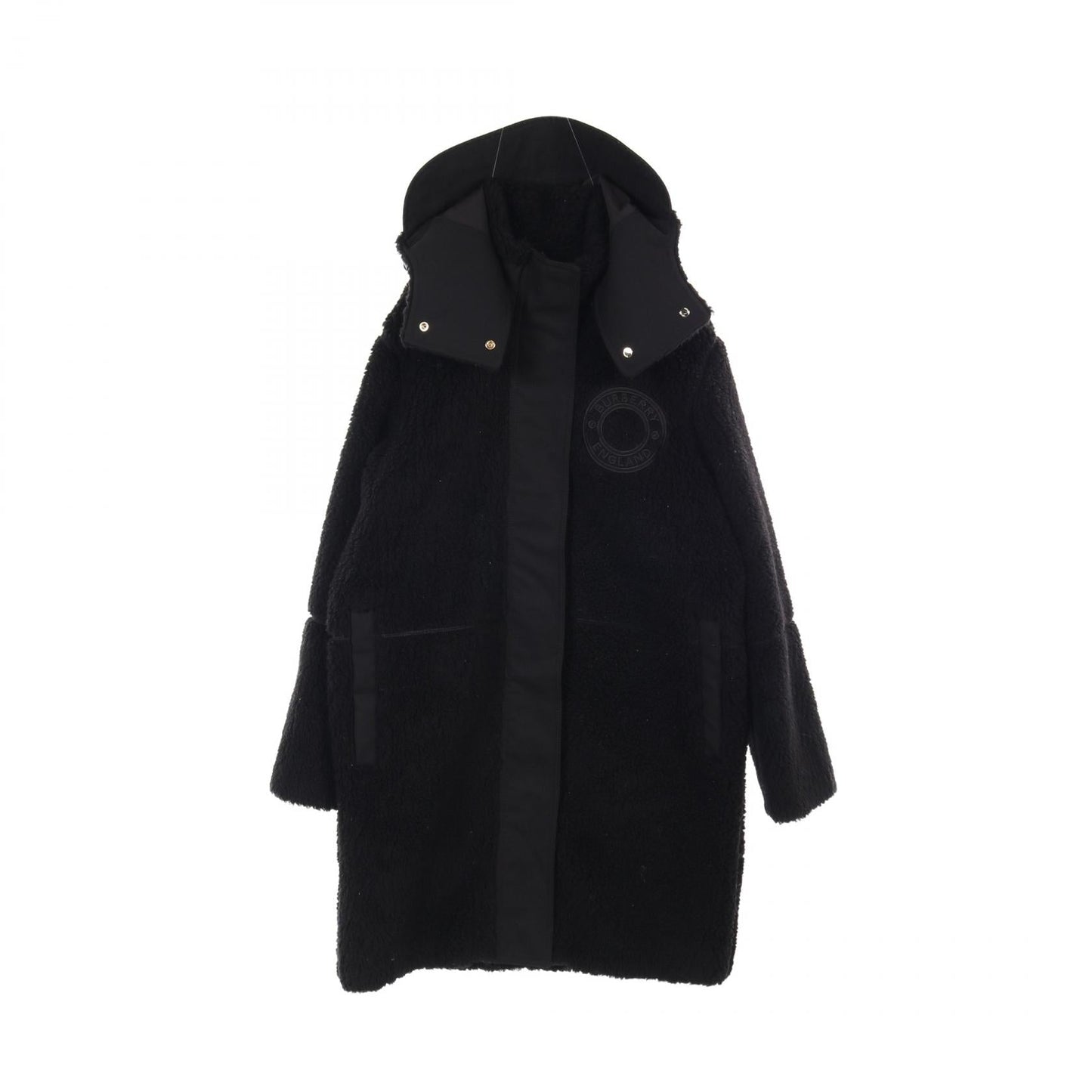 Burberry Ring Logo Wool Polyester Outerwear