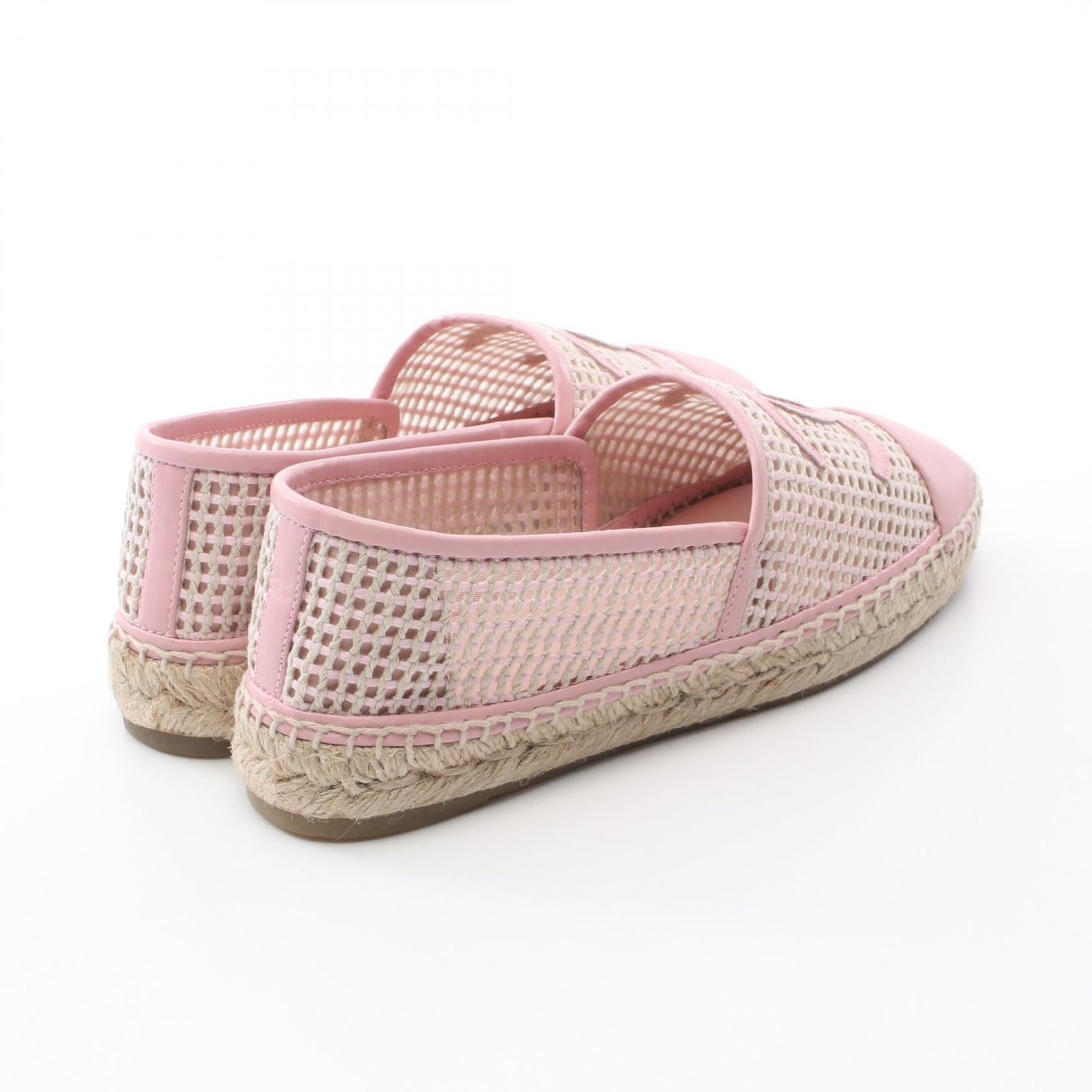 Chanel Coco Mark Leather Jute Slip-on