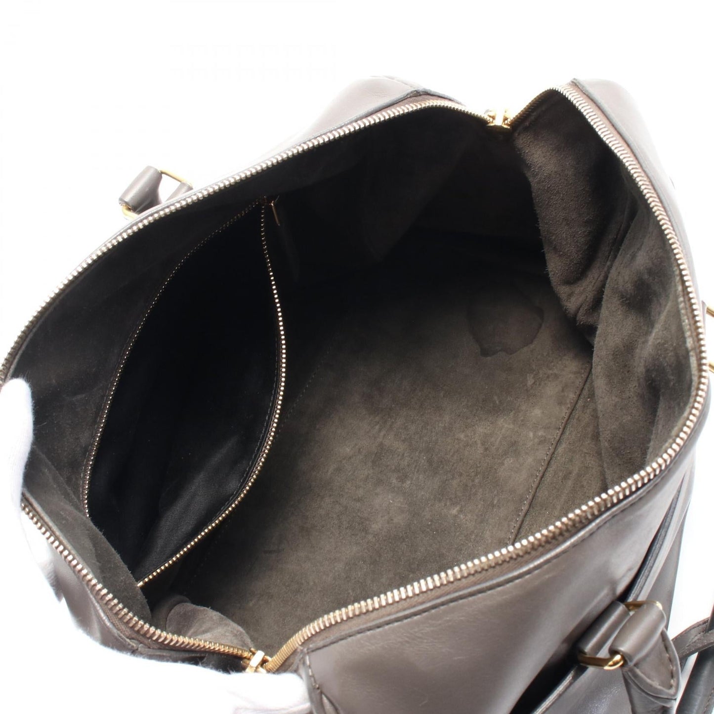 Saint Laurent Paris Classic Duffle6 Leather Handbag