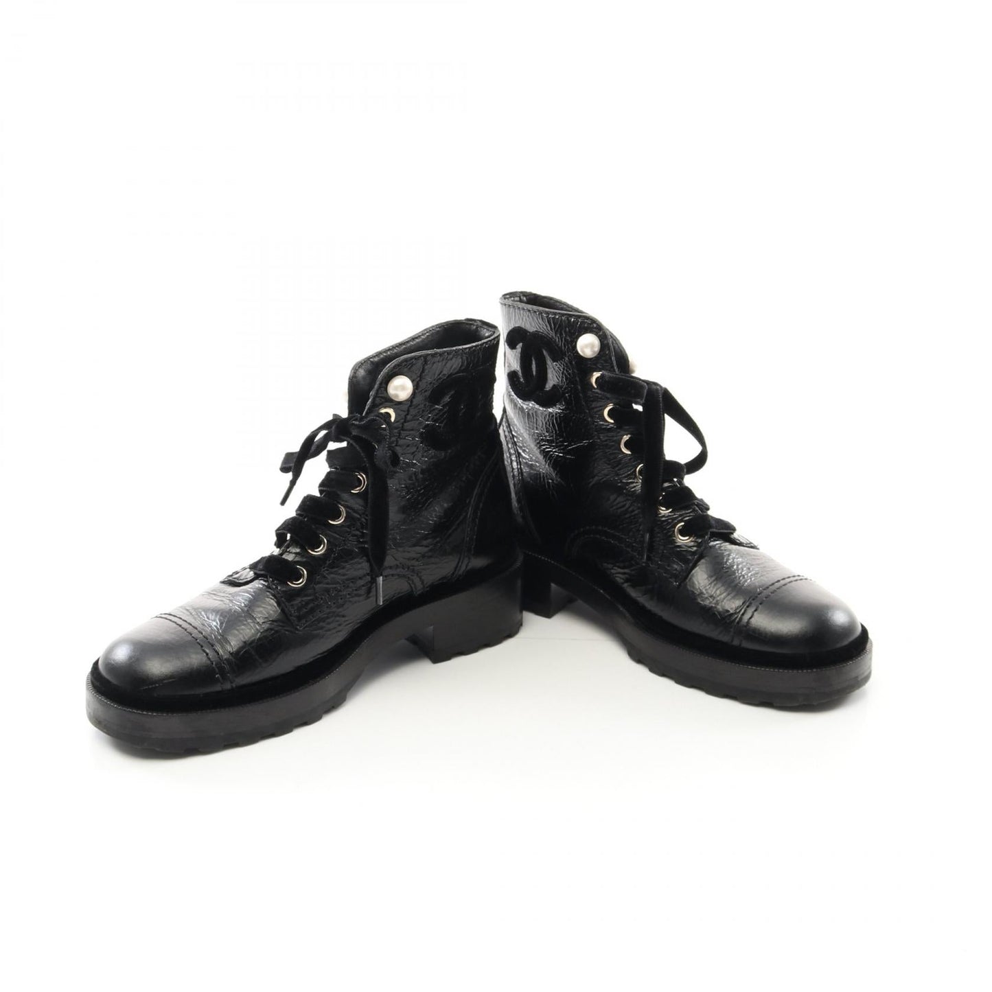 Chanel Coco Mark Leather Boots