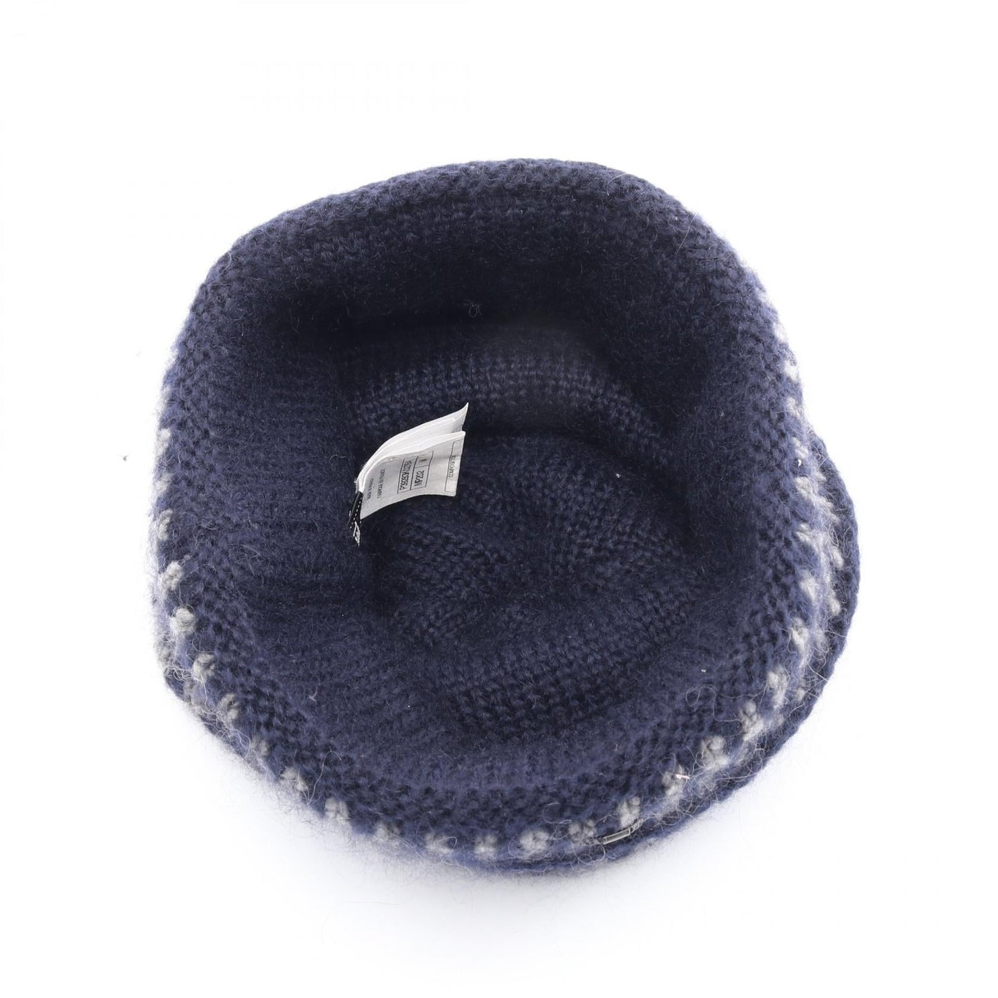 Chanel Coco Mark Button Wool Mohair Knit Cap