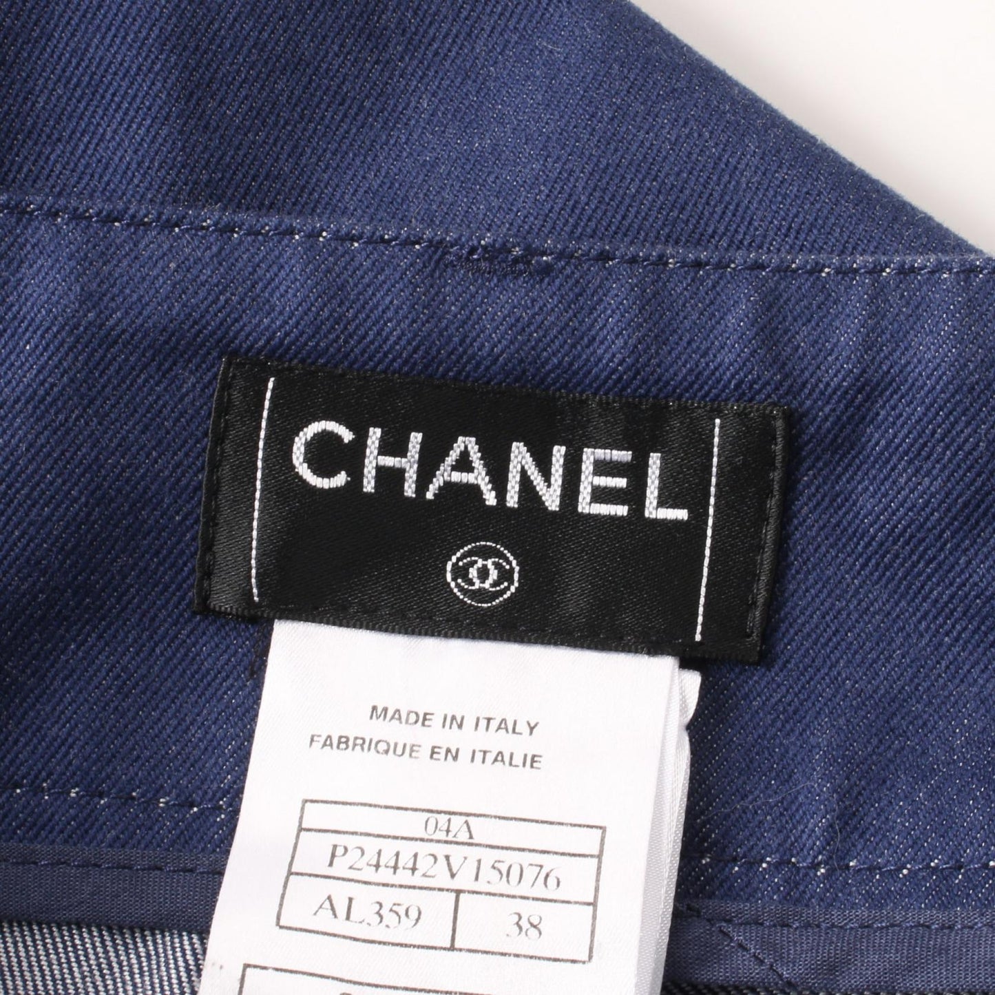 Chanel P24442V15076 Cotton Denim Pants