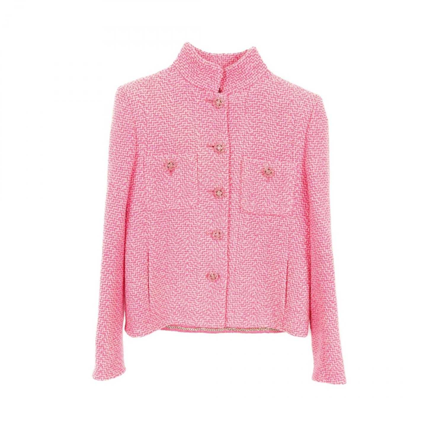 Chanel Coco Mark Button Wool Outerwear