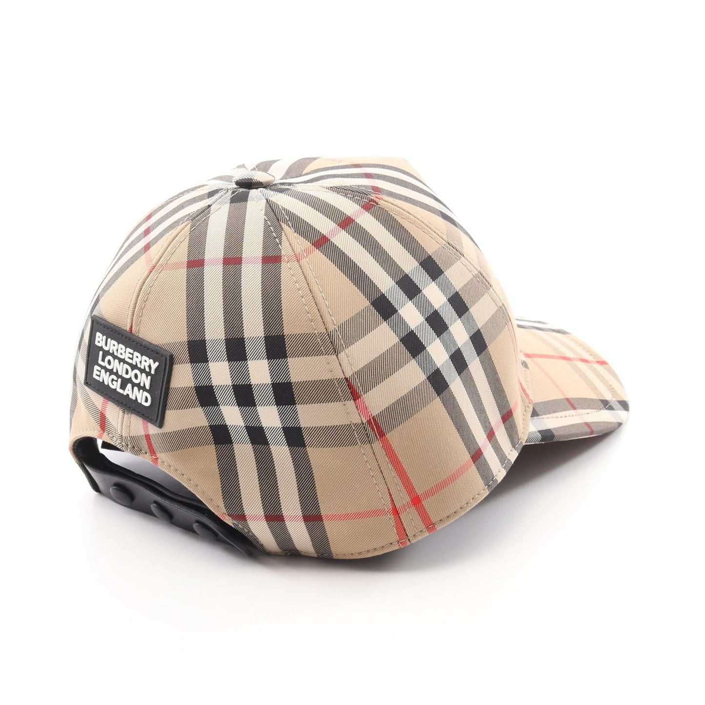Burberry   Check Cotton Baseball Cap
