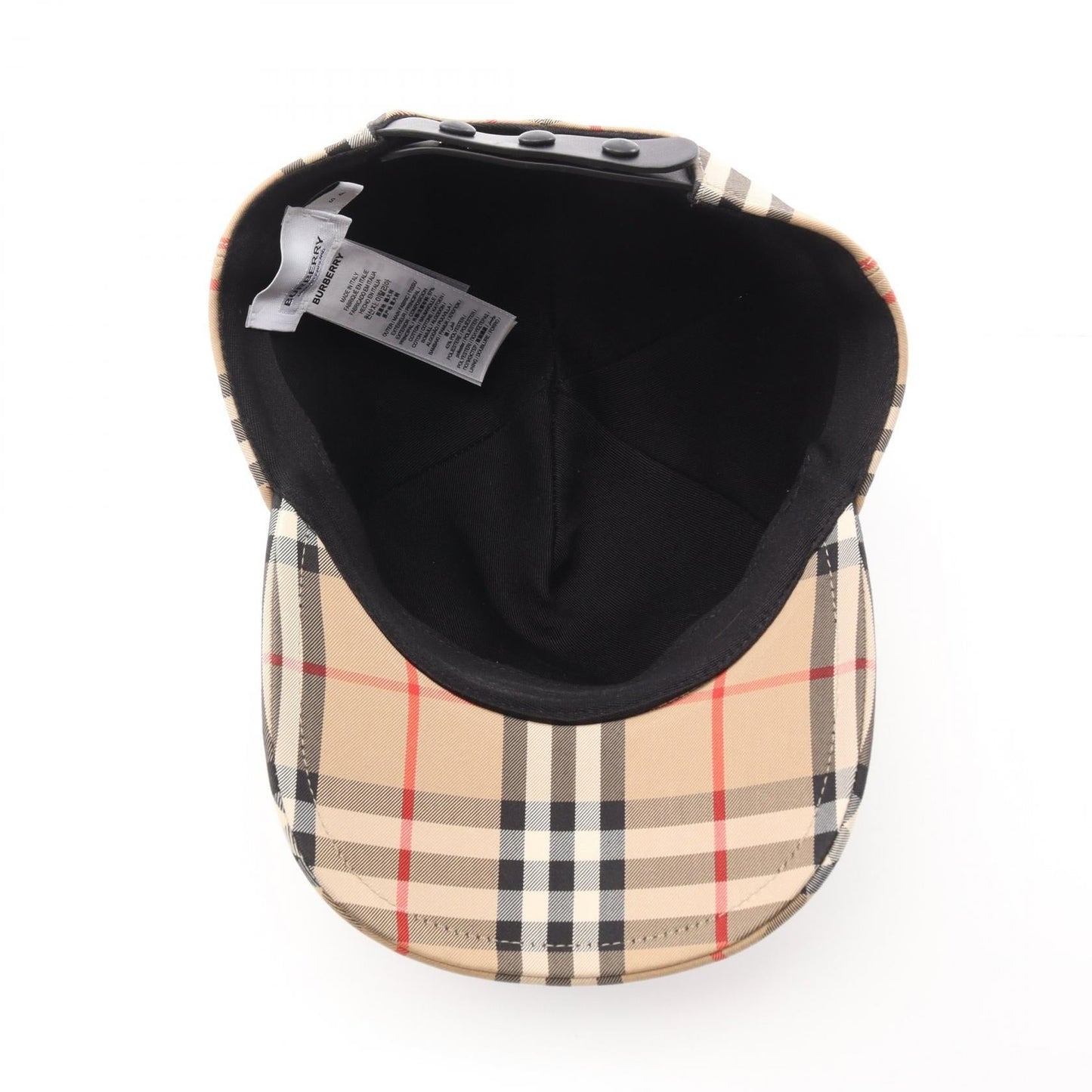Burberry   Check Cotton Baseball Cap