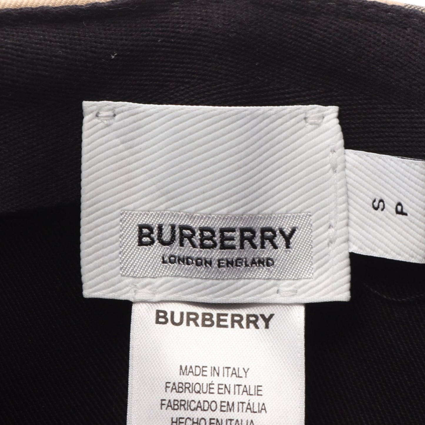 Burberry   Check Cotton Baseball Cap