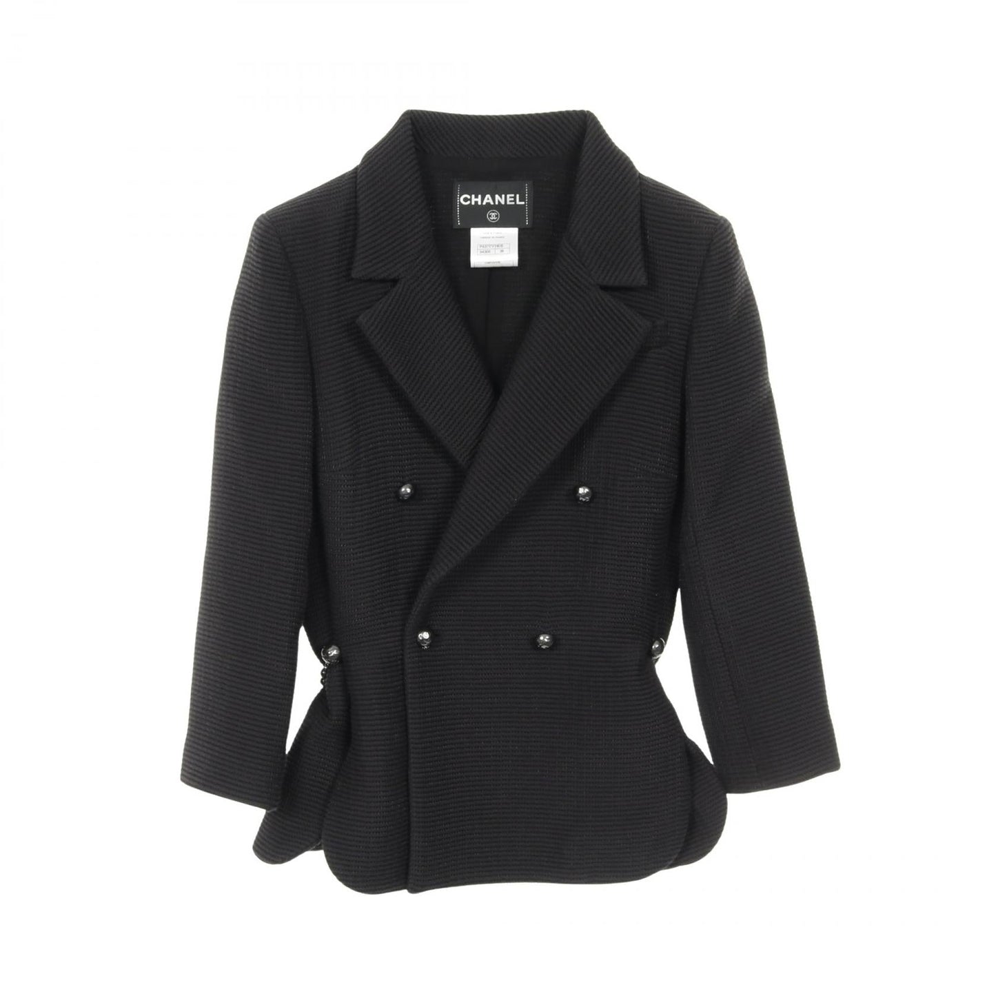 Chanel Coco Mark Button Nylon Cotton Outerwear