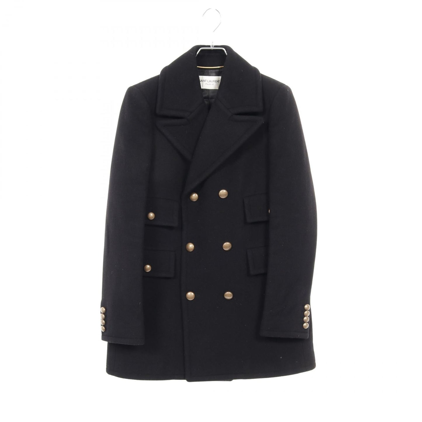 Saint Laurent Paris Wool Angora Coat