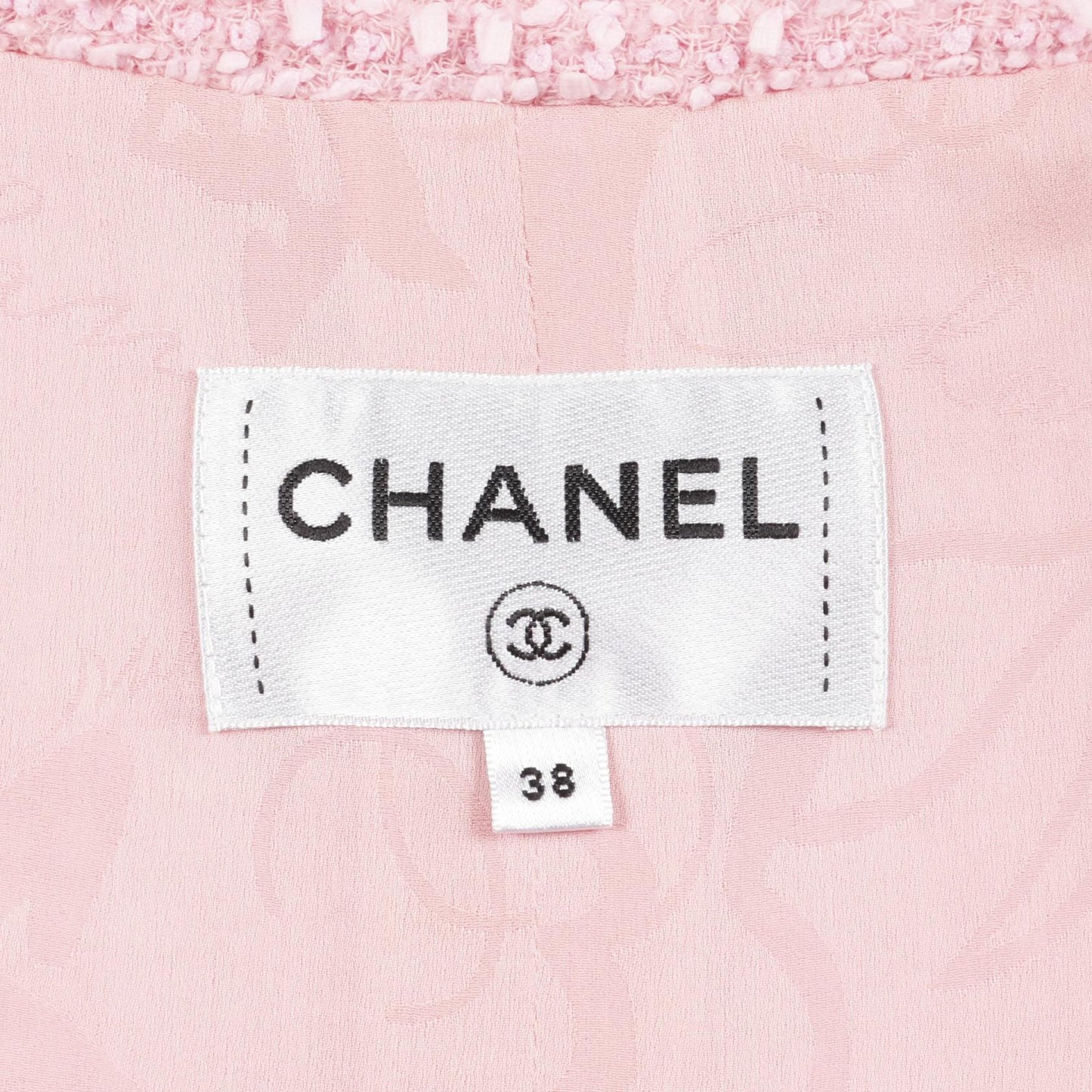 Chanel Coco Mark Button Nylon Wool Dress
