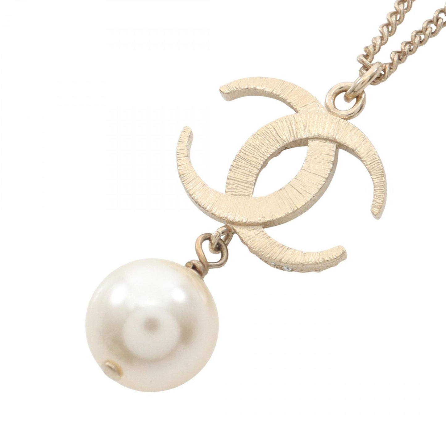 Chanel Coco Mark Pearl Necklace