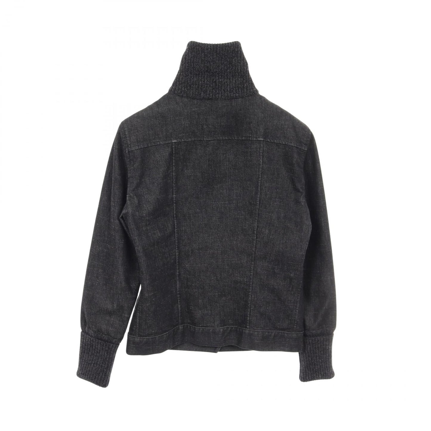 Chanel Coco Mark Button Wool Cotton Denim Jacket
