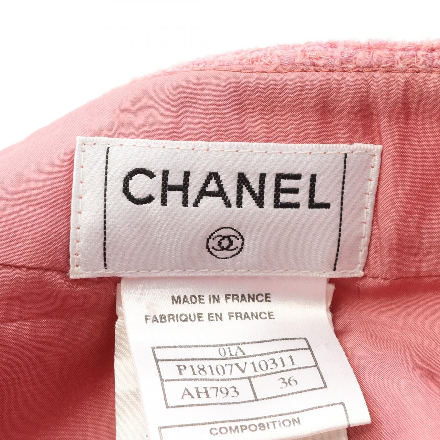 Chanel Coco Mark Wool Nylon Skirt