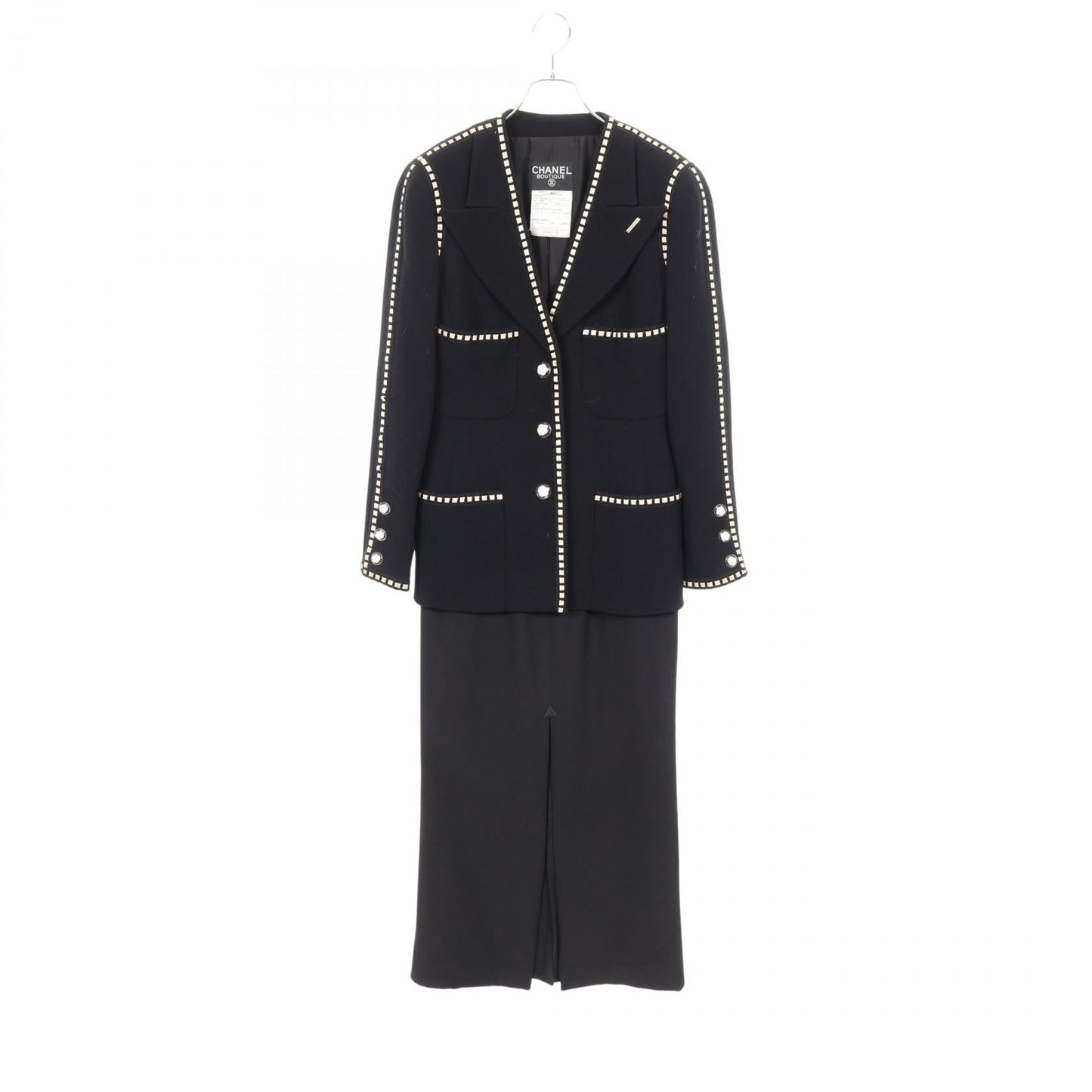 Chanel Camellia Button Wool Silk Setup
