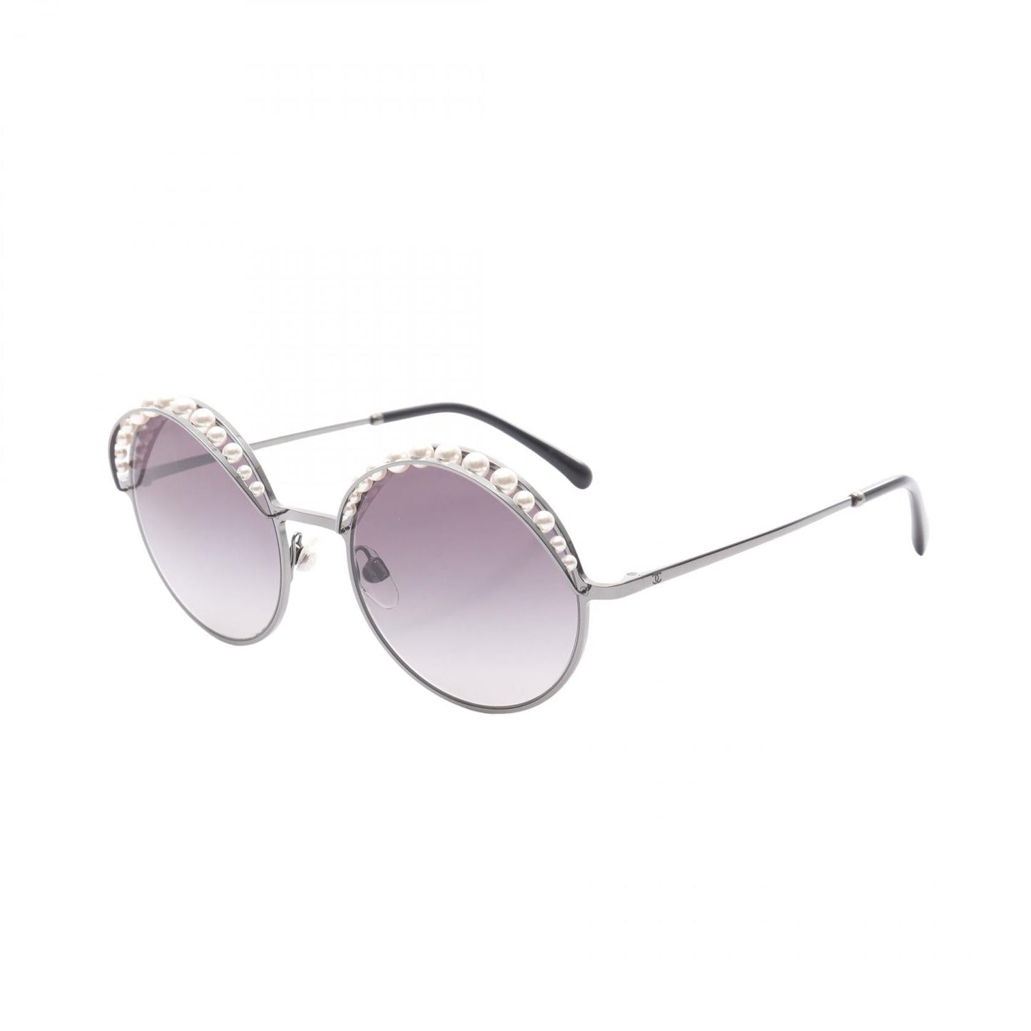 Chanel Coco Mark Metal Pearl Sunglasses