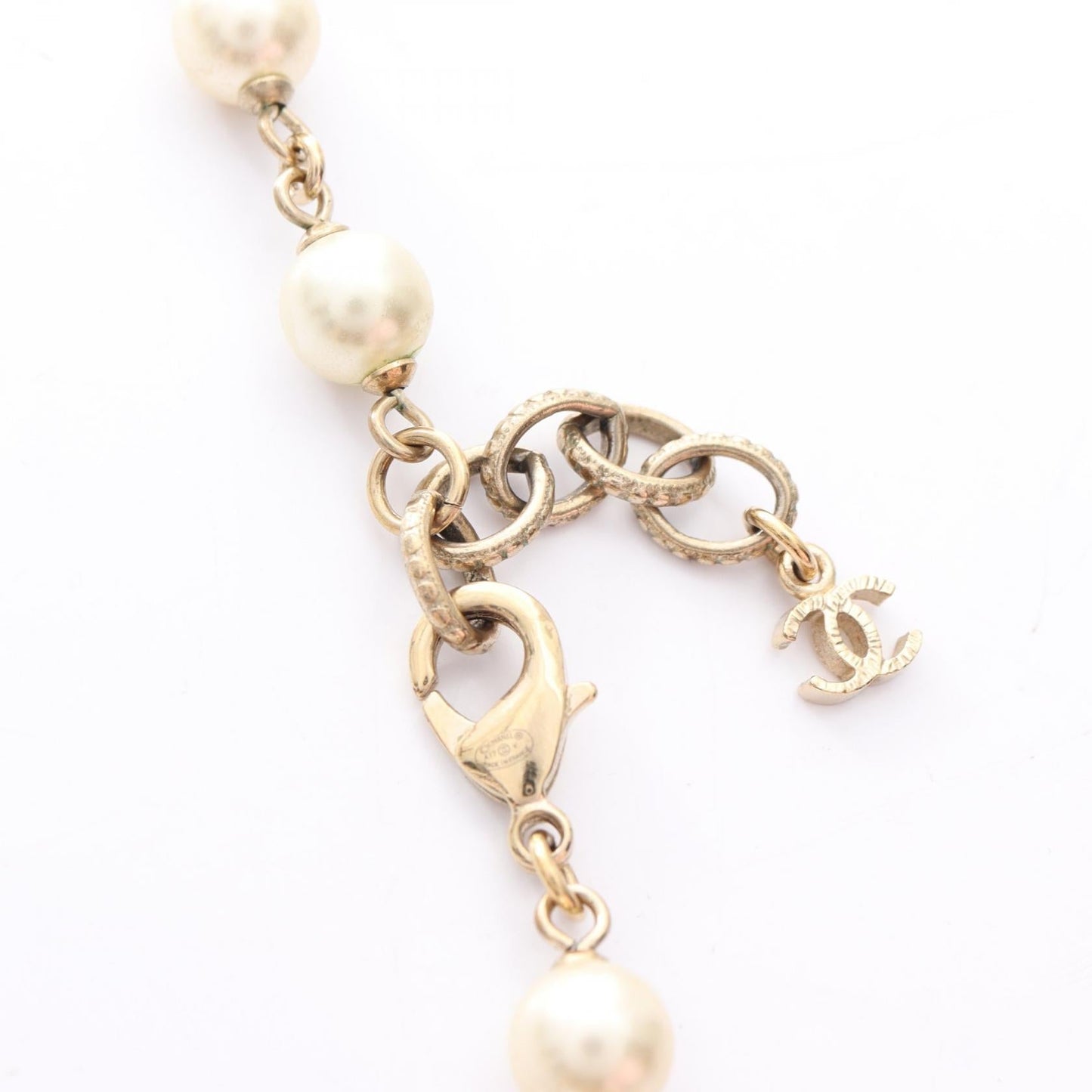 Chanel Coco Mark Pearl Necklace