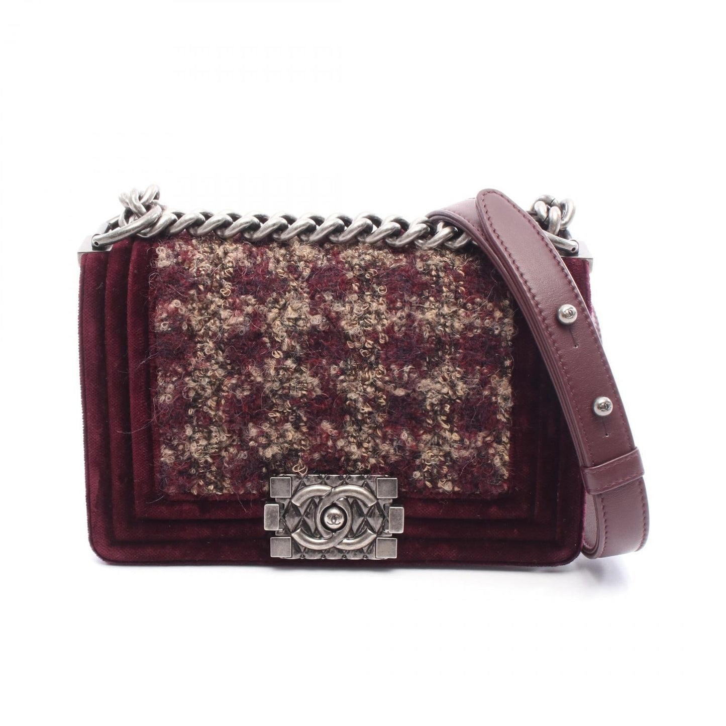 Chanel Boy Chanel Fabric Shoulder Bag