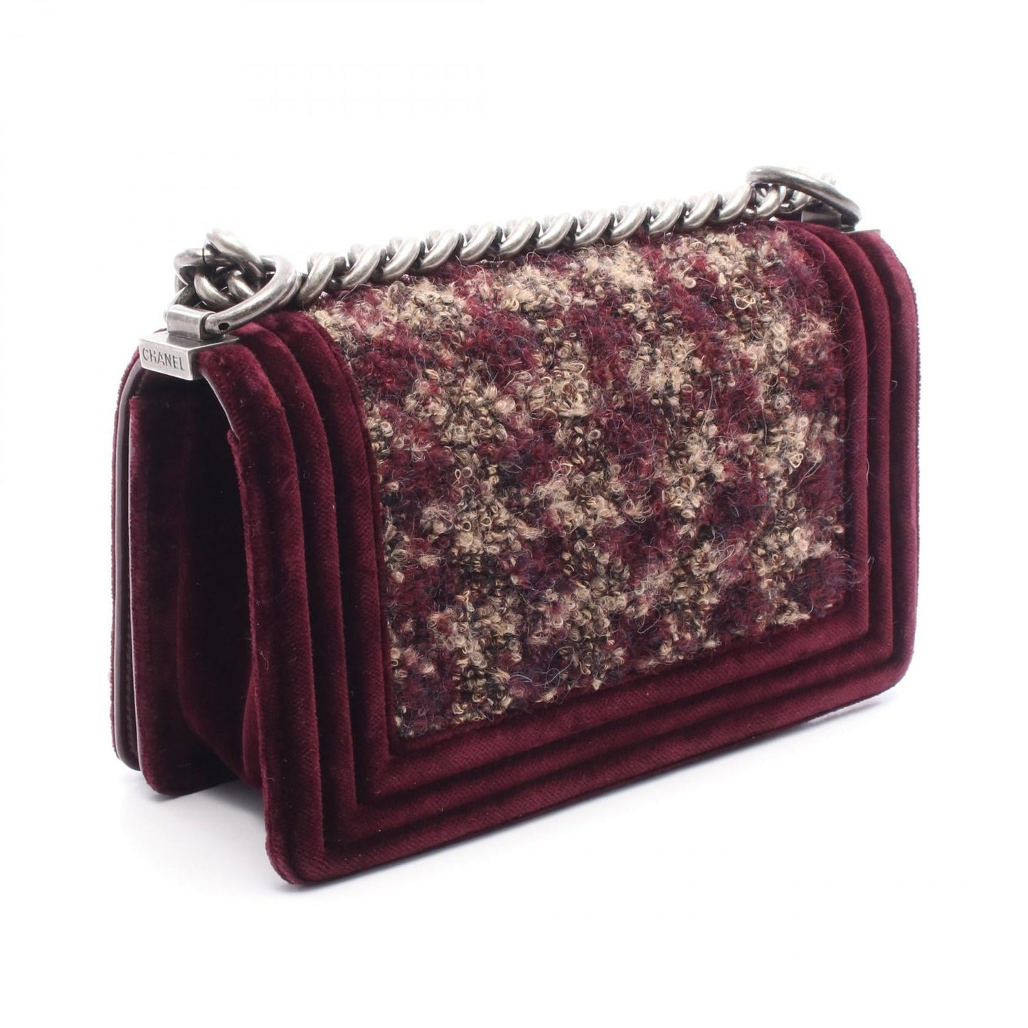 Chanel Boy Chanel Fabric Shoulder Bag
