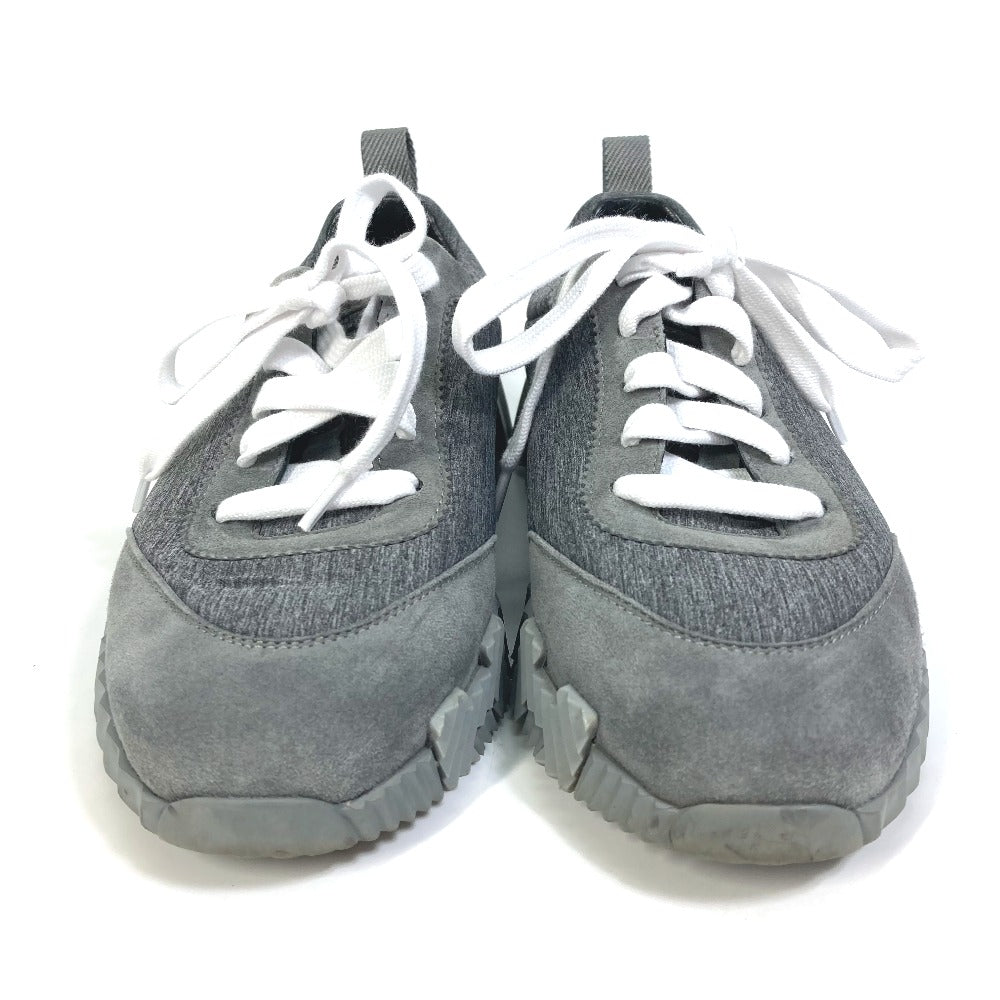 HERMES sneakers Canvas/Suede , Technical Canvas/Suede gray shoes bouncing Women 35 1/2  d