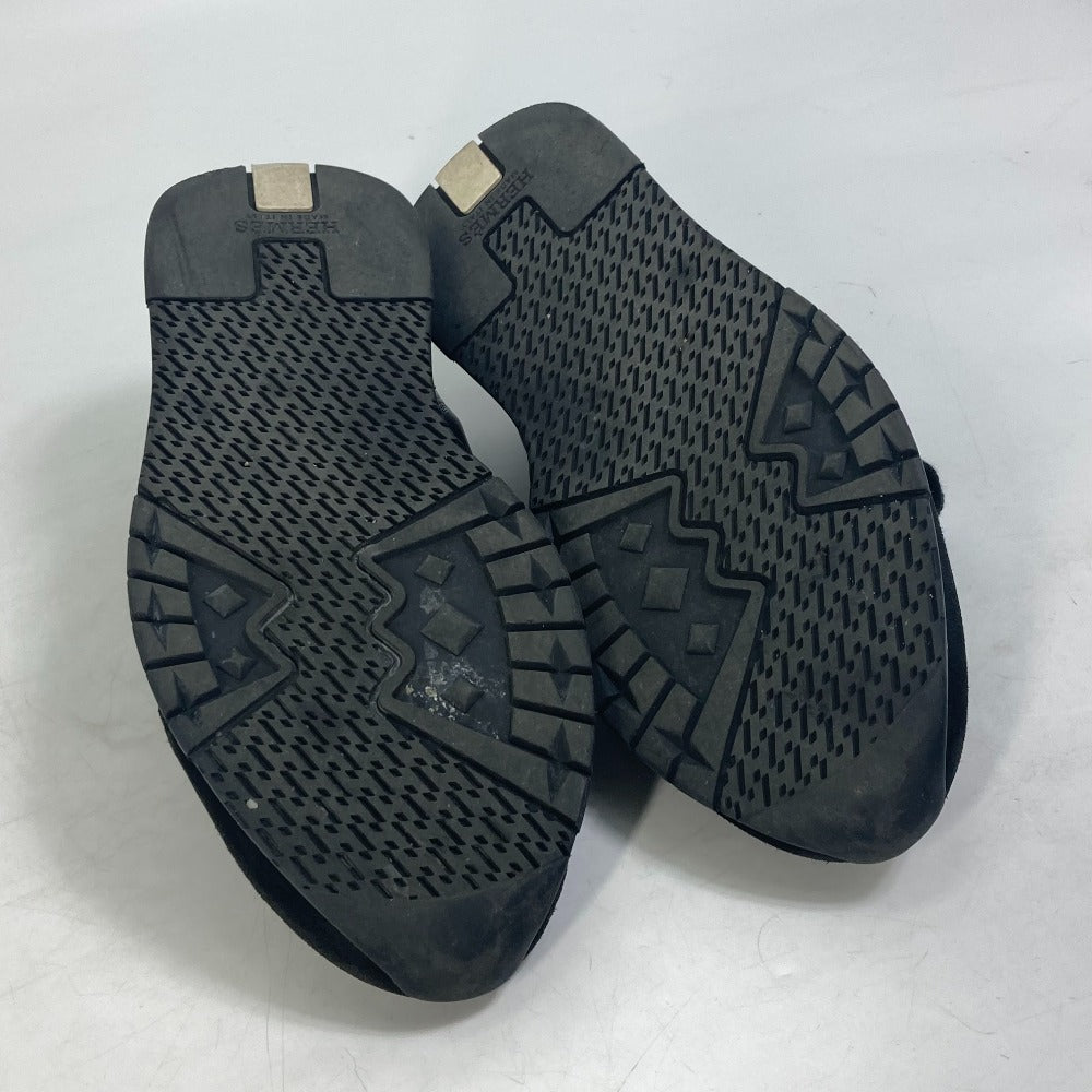 HERMES sneakers Polyamide, Leather black Stadium mens 41  d