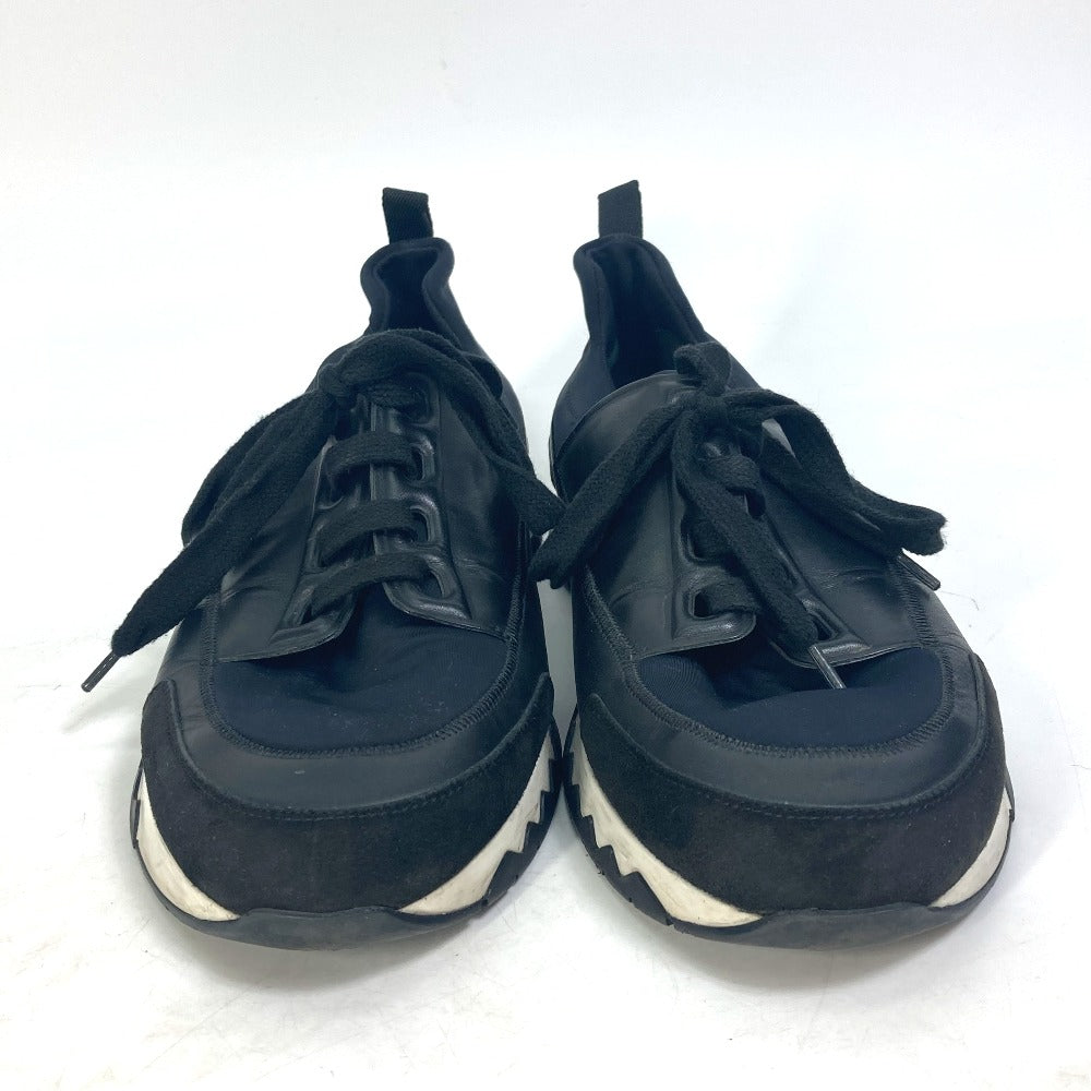 HERMES sneakers Polyamide, Leather black Stadium mens 41  d