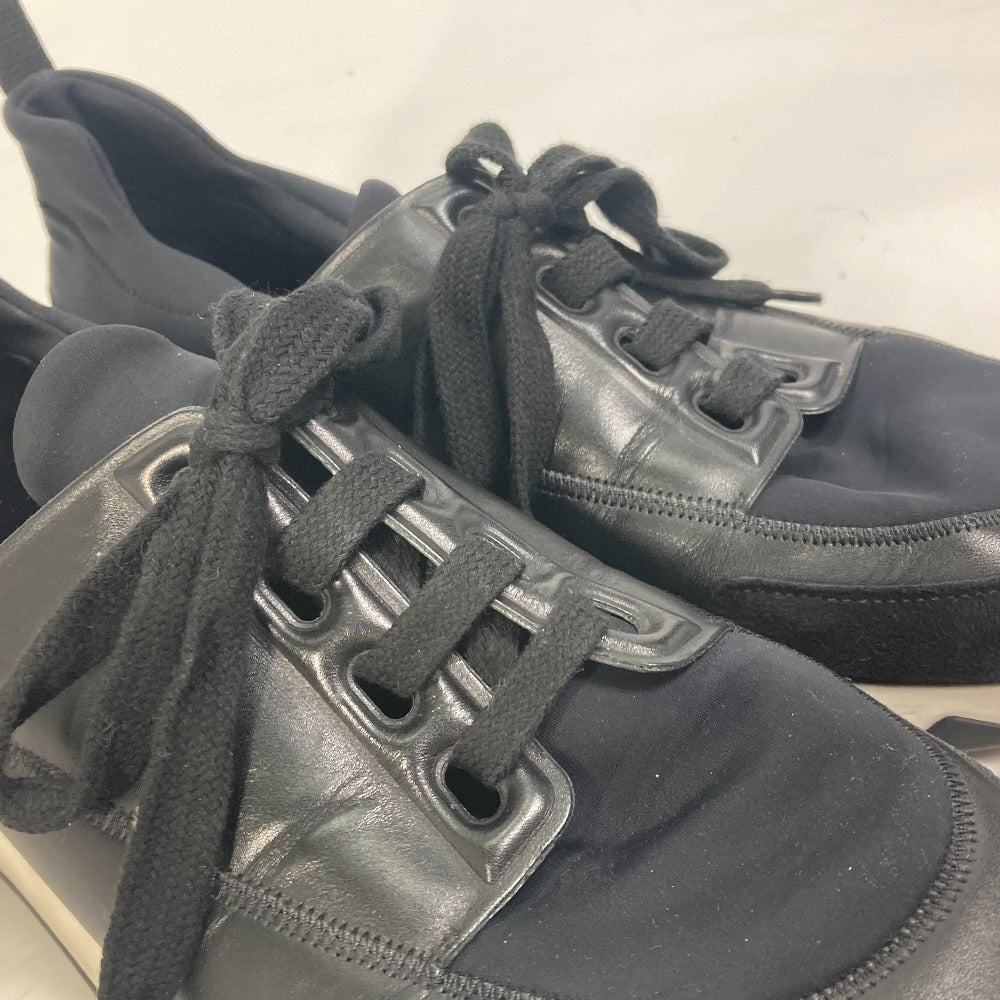 HERMES sneakers Polyamide, Leather black Stadium mens 41  d
