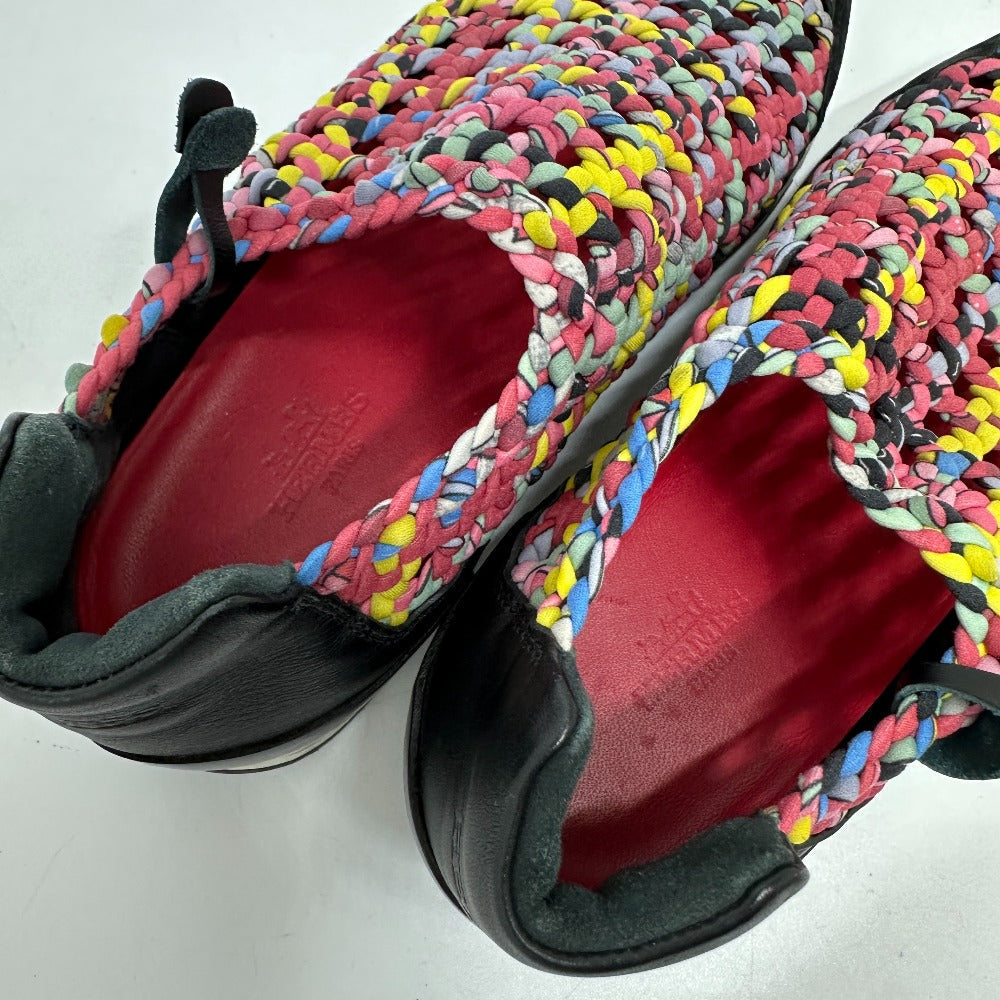 HERMES sneakers leather pink Braid Women 36  d