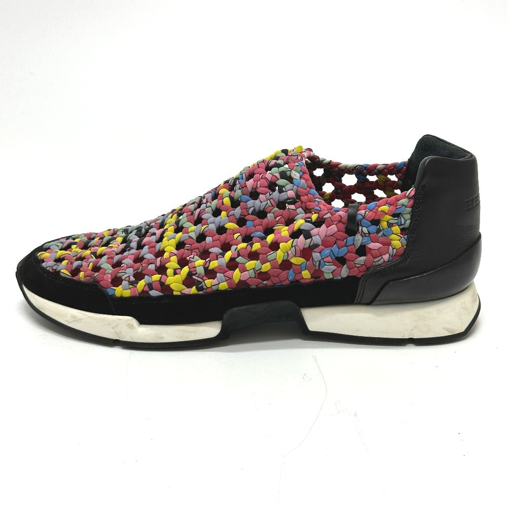 HERMES sneakers leather pink Braid Women 36  d
