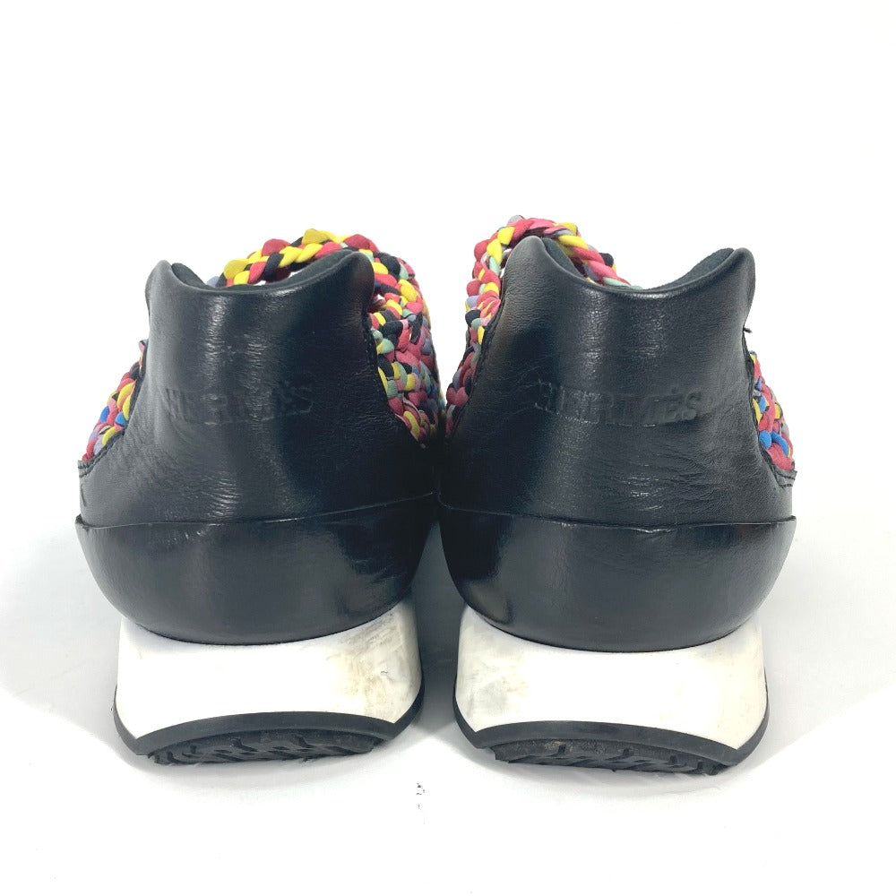 HERMES sneakers leather multicolor Slip-on Women 37  d