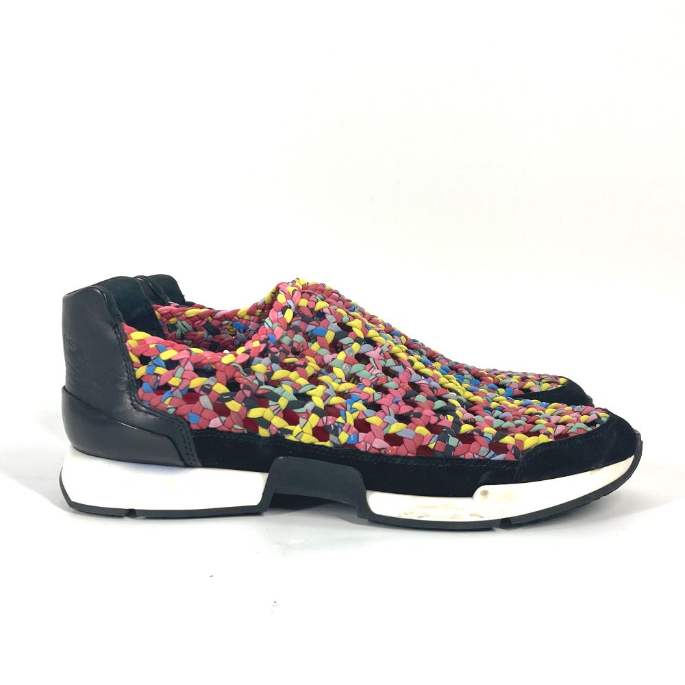 HERMES sneakers leather multicolor Slip-on Women 37  d