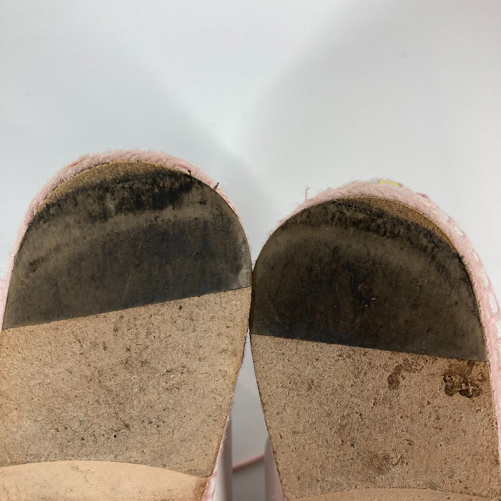 HERMES sneakers Leather, Silk Light pink Women 35  d