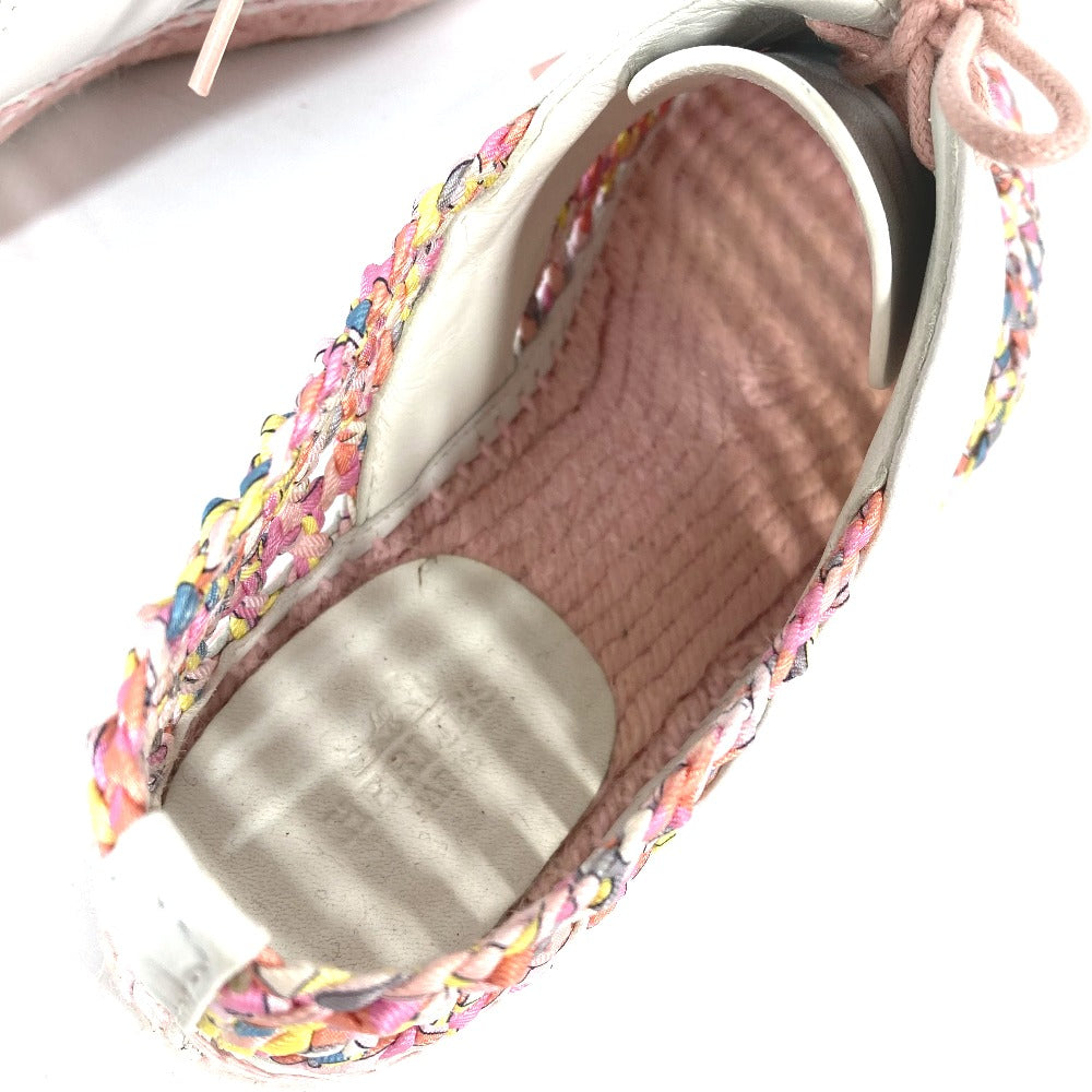 HERMES sneakers Leather, Silk Light pink Women 35  d