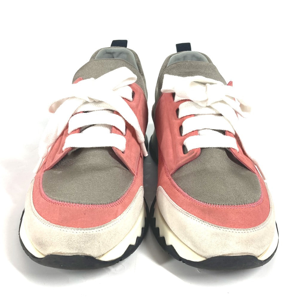 HERMES sneakers suede pink Stadium Women 35.5  d