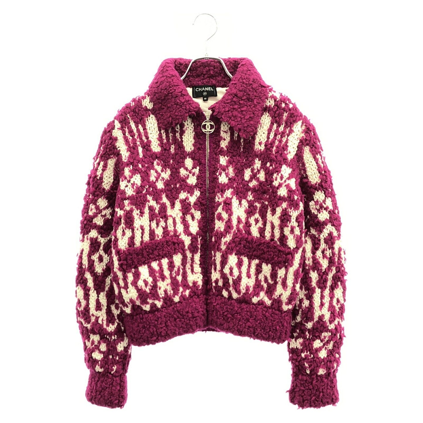 Chanel Knit Blouson Wool Blouson