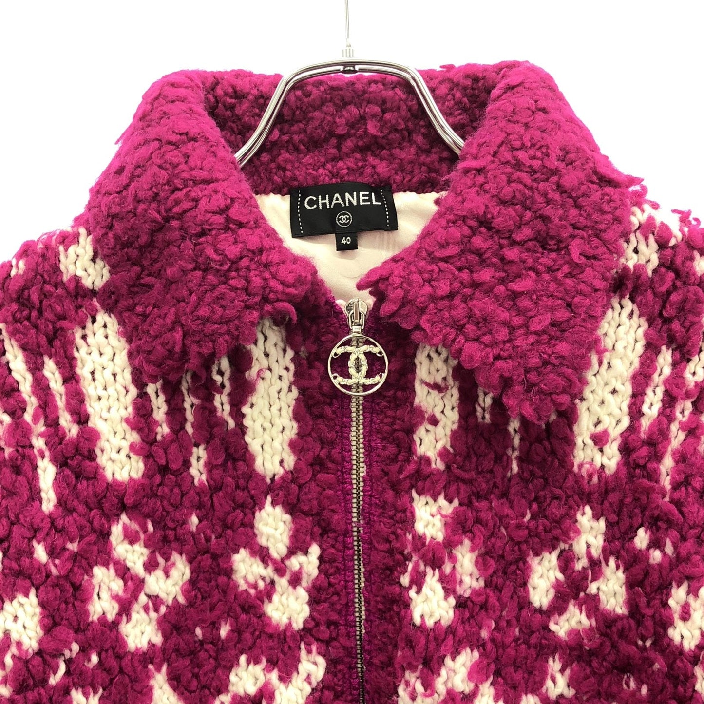 Chanel Knit Blouson Wool Blouson