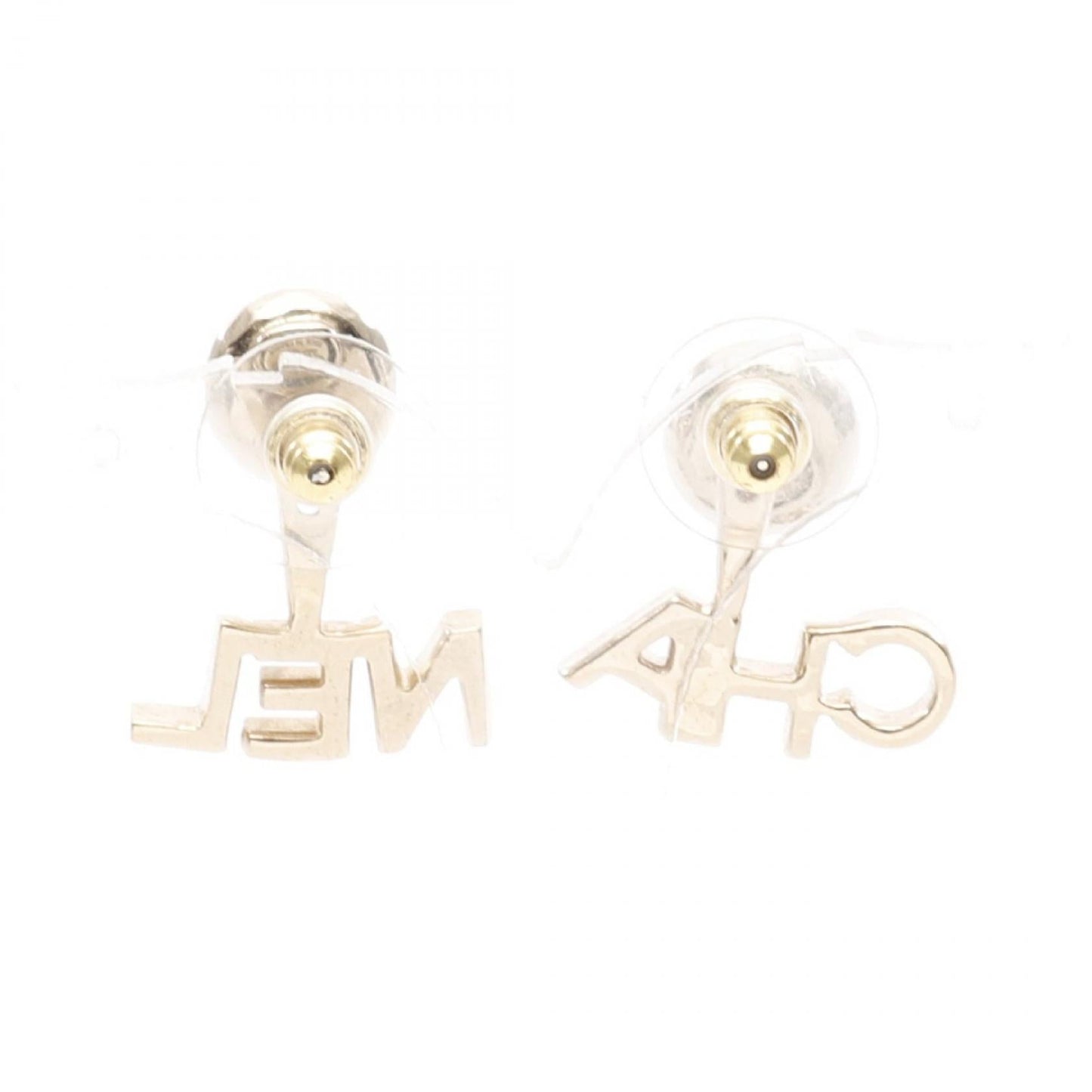 Chanel Coco Mark Pearl Earrings