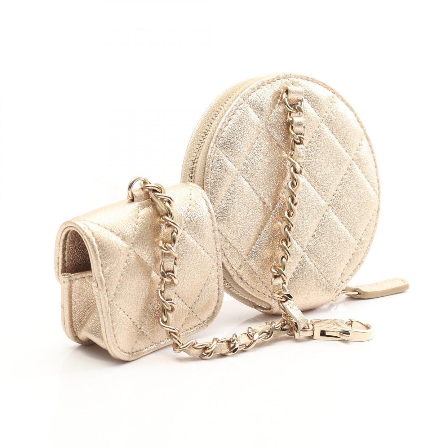 Chanel Matelasse Lambskin 2way Coin Purse