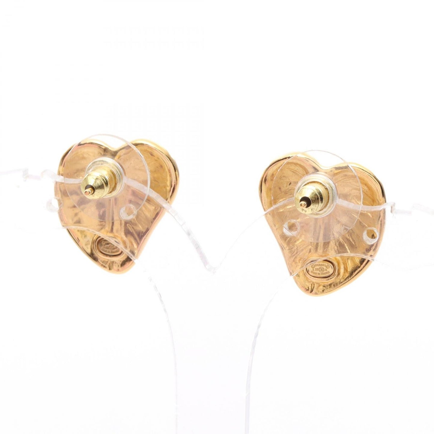 Chanel Coco Mark Heart Earrings