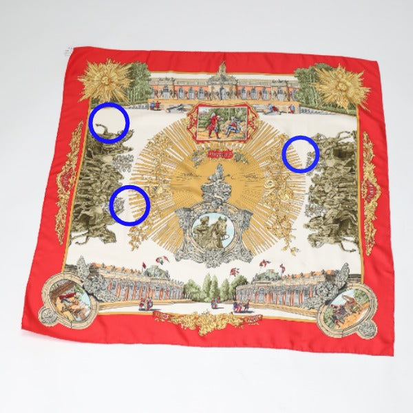 HERMES scarf ƒJƒŒ90 silk Red FREDERIC-…  Carre90 Women  d