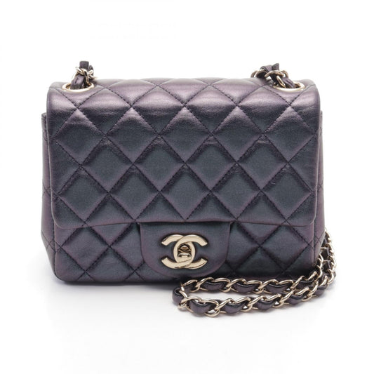 Chanel Mini Matelassé Metallic Lambskin Shoulder Bag