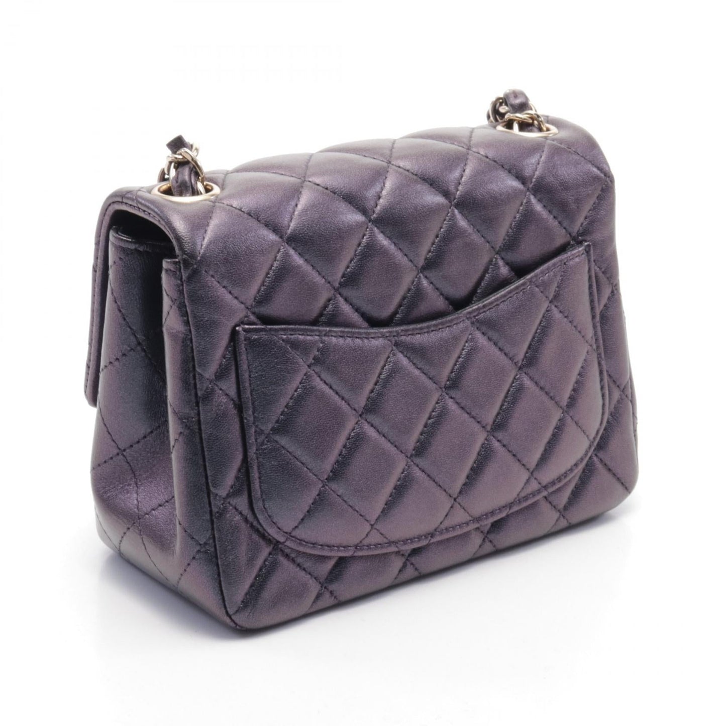 Chanel Mini Matelassé Metallic Lambskin Shoulder Bag