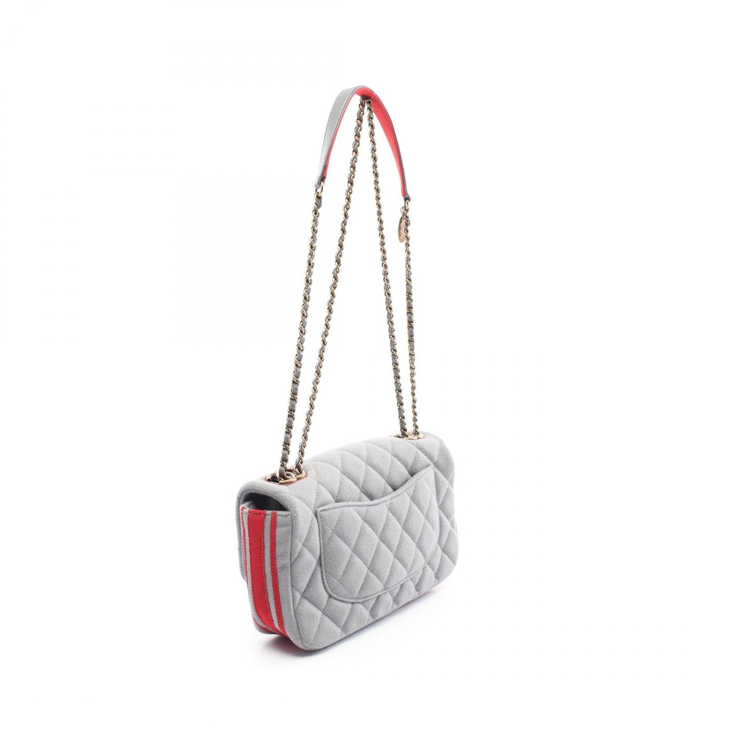 Chanel Matelassé Leather Canvas Felt Shoulder Bag