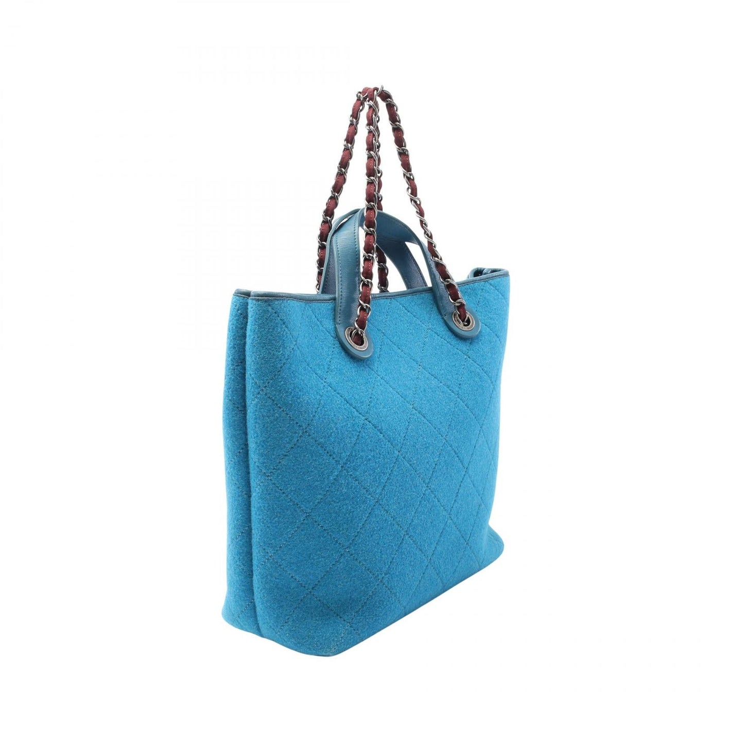 Chanel Matelasse Wool Leather Tote Bag