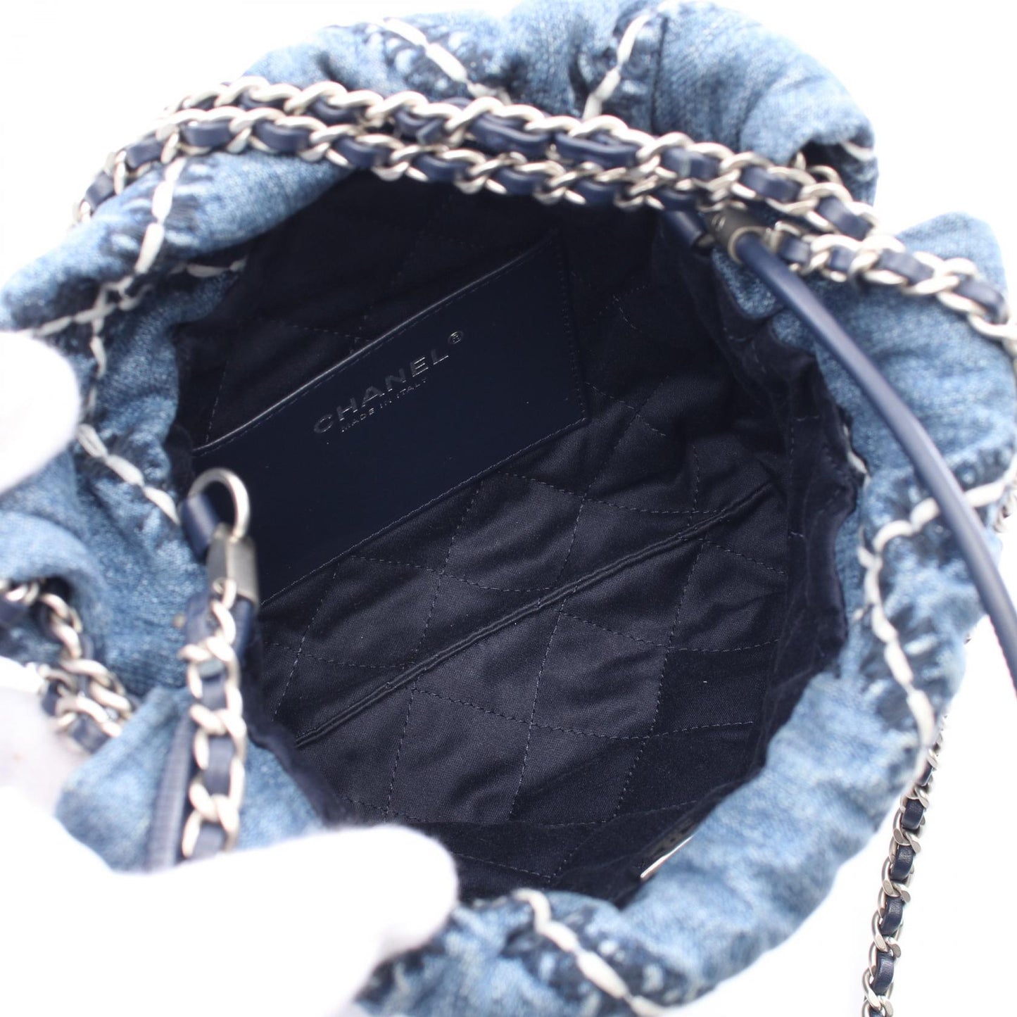 Chanel CHANEL 22 Mini Denim Shoulder Bag