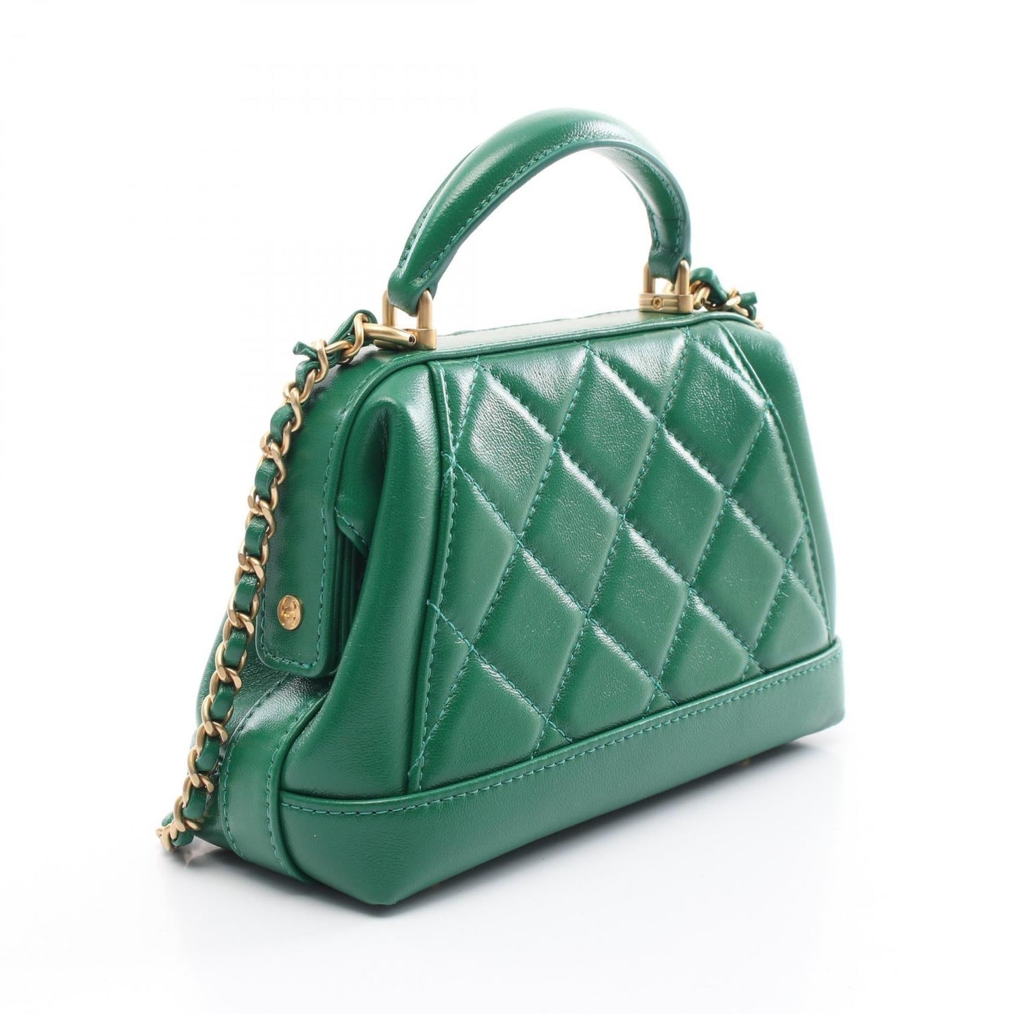 Chanel Matelassé Small 2way Bag Leather Bag