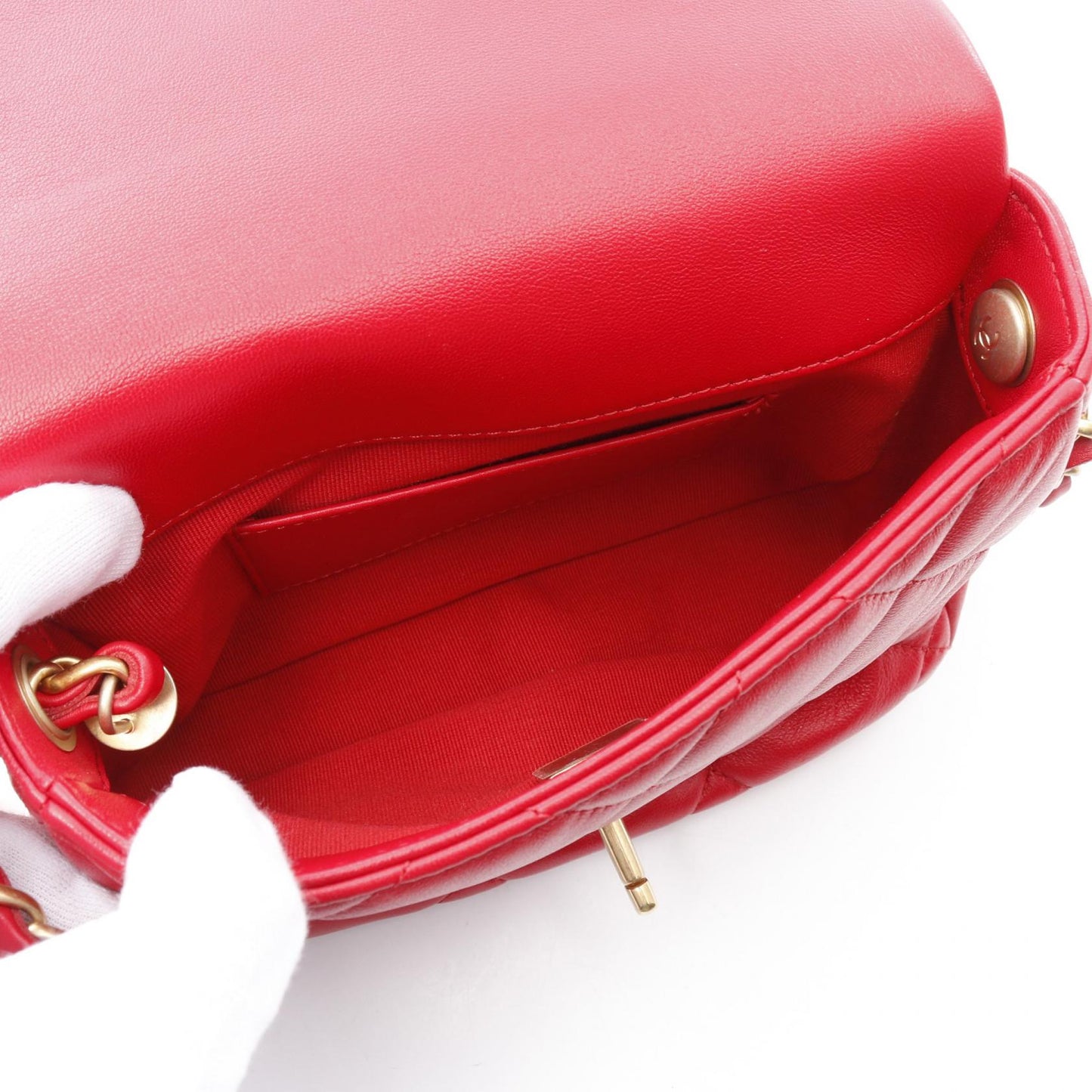 Chanel Matelasse Heart Lock Lambskin Shoulder Bag