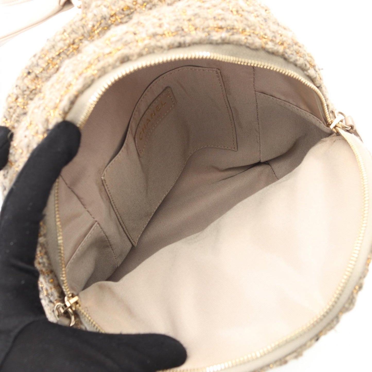 Chanel Matelasse Fabric Leather Backpack