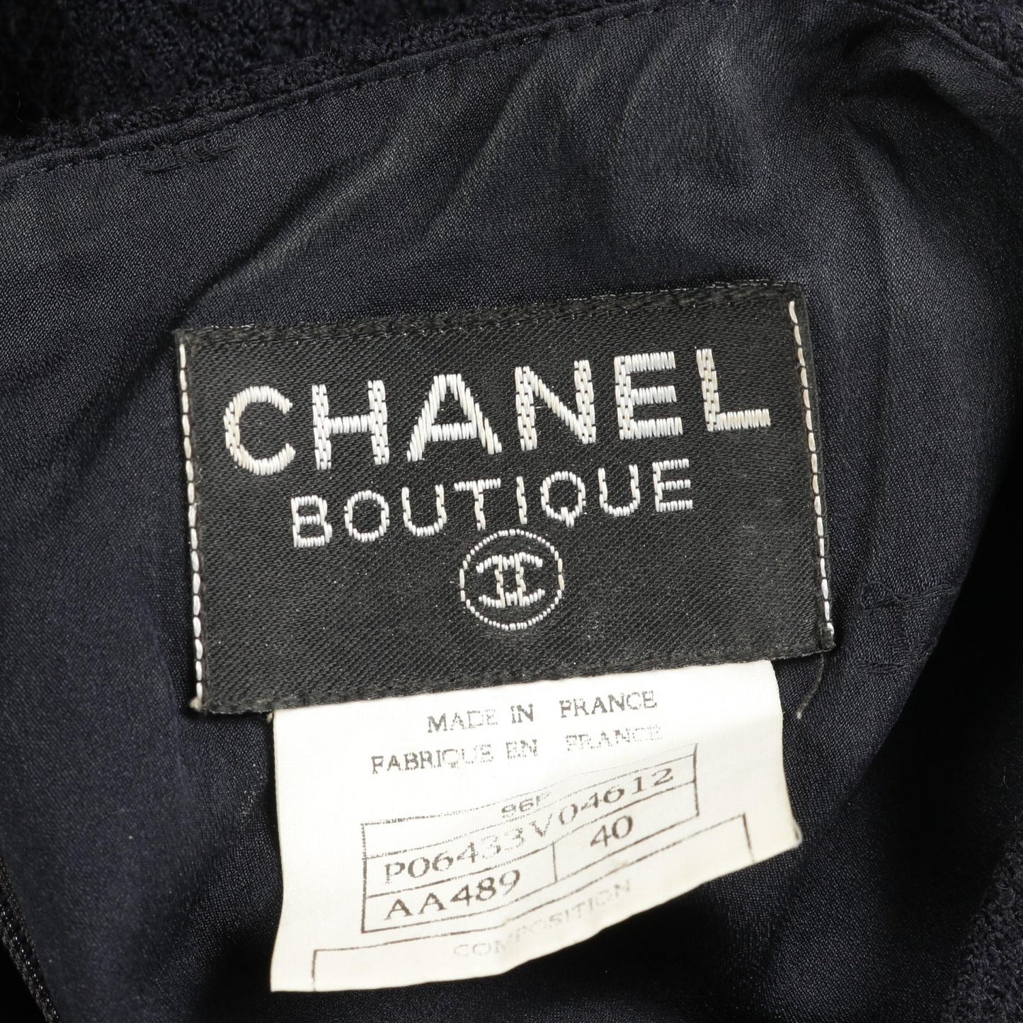 Chanel Coco Mark Wool Dress