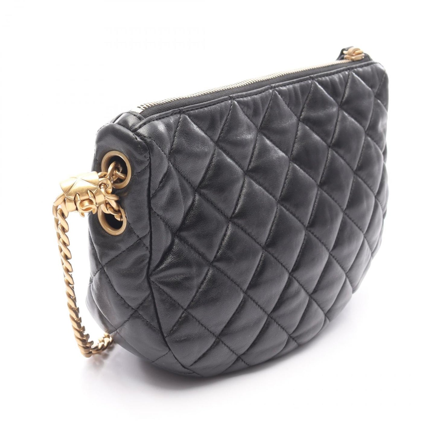 Chanel Matelasse Small Hobo Bag Lambskin 2way Shoulder Bag